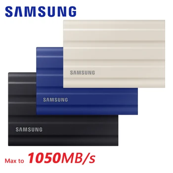 Samsung SSD Портативен T7 Shield 1 TB И 2 TB 4 TB Високоскоростен Външен Твърд диск, Твърд Диск, Съвместим С Настолен, Лаптоп Изображение