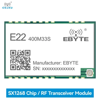SX1268 433 Mhz 33dBm Радиочестотни модул на Suzan SMD IPEX с Отвор за пробиване 2 W E22-400M33S 16 Км Безжичен Предавател и приемник на данни на Далечни разстояния Изображение