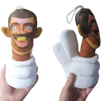 Skibidi - детска мультяшная мека играчка, мъжки монитор за тоалетна, плюшена играчка-говорител, забавна кукла за подарък за рождения ден и Коледа, Изображение