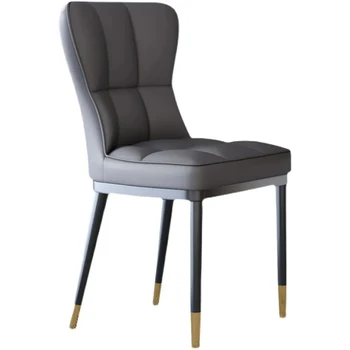 Модерна минималистична трапезария стол лукс в скандинавски стил, стол за домашна Вечеря, Стол за трапезария хотела с облегалка Изображение