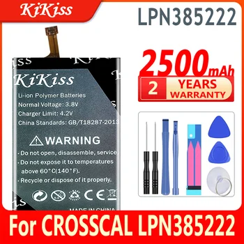 KiKiss 100% Нова батерия LPN 385222 2500 mah батерии за CROSSCAL LPN 385222 Изображение
