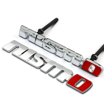 Автомобилна Решетка, Емблемата на Стикер Икона Аксесоари За външен Тунинг 3D Метален Стикер За Nissan Nismo Tiida Teana GTR 350Z 370Z 240SX ЕКТ Изображение