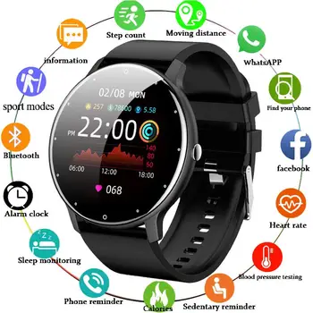LIGE 2022 Нови Мъжки Smart-часовници, Тракер Активност в реално време, наблюдение на сърдечната честота, Спортни Дамски Smart-часовници, Мъжки Часовници За Android и IOS Изображение