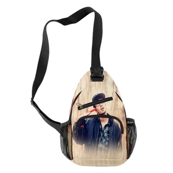 Рапърът WAWNI Крис Уэбби, чанта на едно рамо в стил Харадзюку, Мъжки/Дамски училищна чанта за учениците, момчета и Момичета, чанта с цип, Модерен стил, 3D принт Изображение