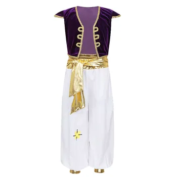 Костюм Аладина за изпълнения на сцената, на Митичния принц, костюм за cosplay, облекло за парти на Хелоуин Изображение
