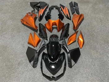 Нов комплект обтекателей за мотоциклети ABS, подходящ за Z1000 Z 1000 2010 2011 2012 2013, обичай, черен, Оранжев Изображение