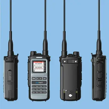 2023 SENHAIX 8600 Ham Преносима Радиостанция TPU Дизайн водоустойчив IP55 Клавиатура на Екрана двойна лента Скенер Приемник, FM-радио, Портативна Радиостанция Изображение