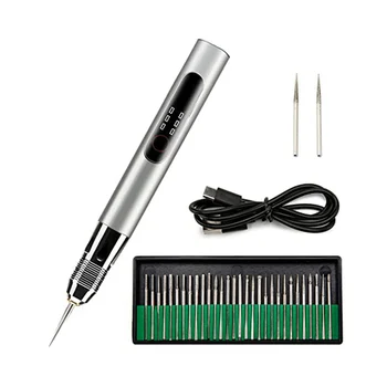 Електрическа гравировальная на писалката, USB акумулаторна мини-дръжка за опесъчаване, Полиращи машини за нокти, безжичен гравиране инструмент, A Изображение