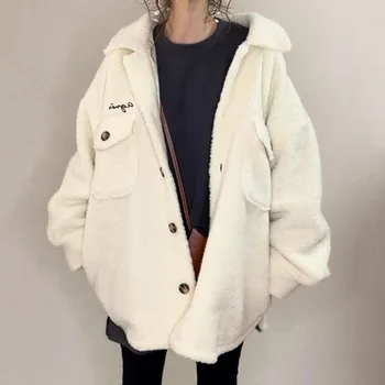 Просто женски свободно палто, Темпераментное, за пътуване до работа, однобортное, малка, ароматно, Дамско палто със средна дължина Изображение