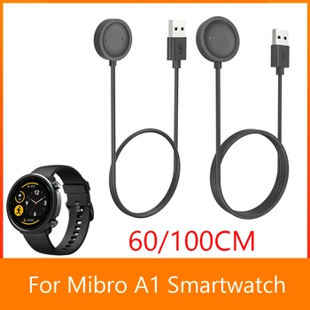 За Mibro Watch A1 Кабела на Зарядното устройство за Mibro A1 5V 1A Линия за бързо зареждане 60/100 см USB Магнитен Кабел на Зарядно Устройство Аксесоар За Умни Часа Изображение