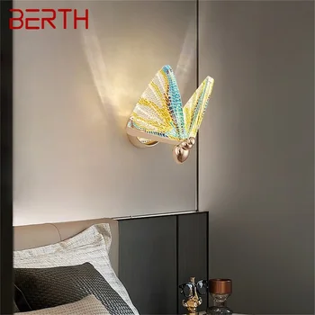 Халба бира в Скандинавски Стил с креативни пеперуди, модерни led лампи, осветителни тела за украса на дома Изображение