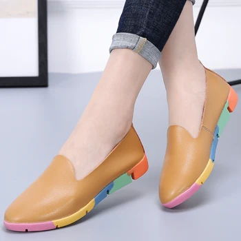 2023, Пролетни Нови Удобни дамски обувки на платформа, Модни и Ежедневни обувки с дебело дъно, Дамски обувки Големи размери 35-44 Изображение