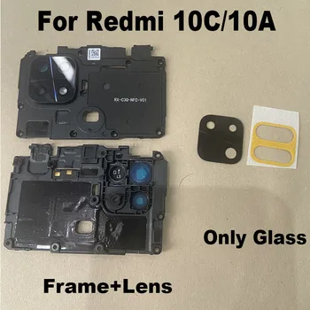 1бр оригинална За Xiaomi Redmi 10A 10В Задната Камера Стъклена Задна Капачка за Обектива С Подмяна на етикети Ahesive Изображение