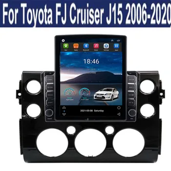 За Tesla Style 2Din Android12 Автомагнитола за Toyota Toyota FJ CRUISER 2007-2038 Мултимедиен Плейър GPS Стерео Carplay DSP Изображение