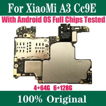 100% Оригинален Отключена за Xiaomi Mi A3 CC9e Глобалната версия на дънната платка Логика платка с пълен набор от чипове на дънната Платка Изображение