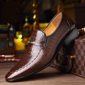 Мъжки Бизнес модела обувки от изкуствена кожа клас Лукс с модел 