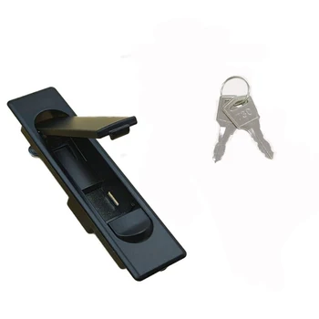 Заключване на кабинета MS730 от с сплав Сребро/черен Промишлен разпределителен кутия, плосък заключване за пощенска кутия Изображение