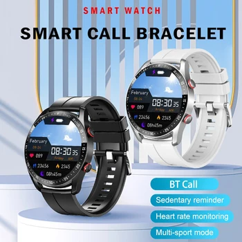 Нови Умен часовник HW20 За мъже, ЕКГ + ТОЧКИ, Водоустойчив умен часовник с функция Bluetooth, Мониторинг на сърдечната честота, Напомняне съобщения, Спортни часовници За мъже Изображение