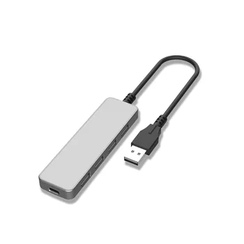 USB-хъб Метална зарядно устройство за едновременно зареждане, висока скорост хъб съвместим с USB лаптопи Изображение