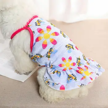 Модни облекла за кучета, мека На Допир, Широко приложение, Множество Удобни яке за малки кученца с принтом Изображение
