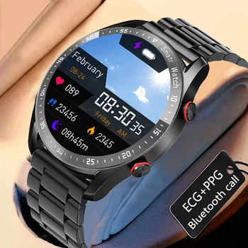 Смарт часовници с Bluetooth-разговори, Водоустойчив мъжки Спортни Фитнес-тракери, изглаждат време на дисплей, Мъжки умни часовници за телефон Xiaomi Huawei, НОВОСТ 2023 Изображение