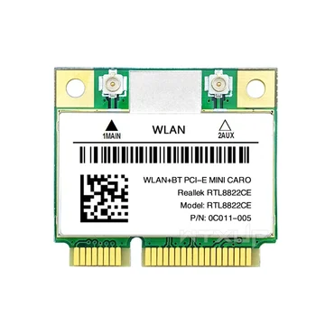RTL8822CE 1200 Mbps на 2,4 Г/5 Ghz 802.11 AC WiFi Мрежова Карта Mini PCIe Bluetooth 5,0 Поддръжка на вашия Лаптоп/КОМПЮТЪР на Windows 10/11 Изображение