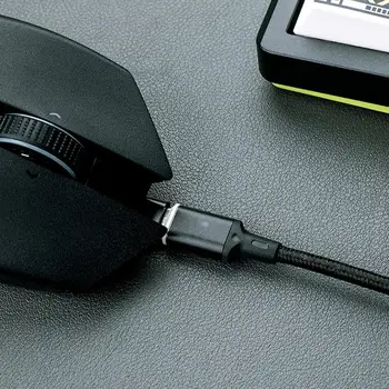 Магнитен кабел за зареждане, Универсален адаптер USB Type C за мъже и жени ForRazer Purgatory Adder V3 Pro, Мишка, Електронен аксесоар Изображение