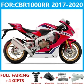 Нова ABS мотор Целия комплект обтекателей подходящ за CBR1000RR CBR1000 CBR 1000RR 2017 2018 2019 2020 комплекти обтекателей червено бяло Изображение