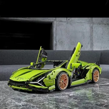 В наличност 3696 бр. Технически Автомобил Lamborghini е Подходящ За 42115 Roaidster Модел FKP37 Комплект Строителни Блокове на Играчки за Коледни Подаръци Изображение