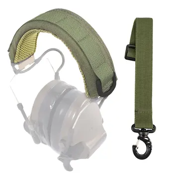 Калъф за тактическа модулна слушалки, лента за глава Molle, военни слушалки, защитен калъф за микрофон, Ловен слушалки, каишка за слушалки Изображение