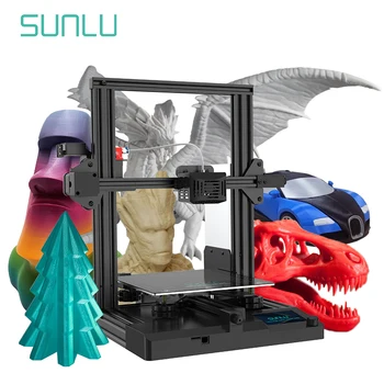 SUNLU Terminator-3 машина за висока точност автоматичен выравнивающий 3D принтер, тих печат подкрепа ABS/PLA/PETG/дърво/въглероден 3D принтер Изображение