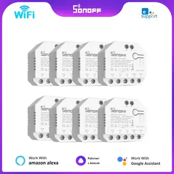 SONOFF DUALR3/R3 Lite MINI WiFi Smart Switch 2 Банда Двойна Релеен Модул С Измерване на мощност Чрез eWeLink Control Алекса Google Home Изображение