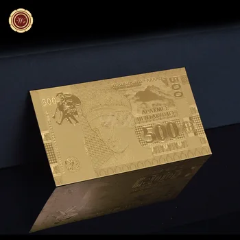 Позлатен банкноти Гърция 500 думи Валута Фалшиви пари Мемориална банкнота на Сувенири, Бизнес-подаръци за събиране на Art Занаятите Изображение