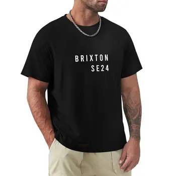Тениска Brixton SE24, мъжки дрехи, къса тениска, скъпа дреха, забавна тениска, мъжки ризи с аниме Изображение