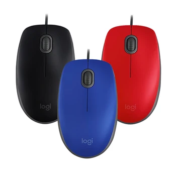 Logitech M110 жичен тъпо тиха мишка Компютърна мишка Latop Mouse Windows /Mac Изображение