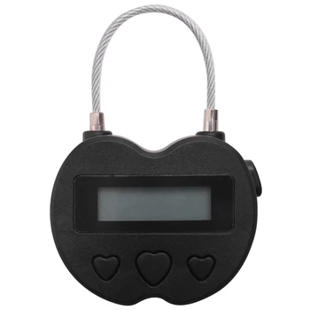 Smart Time Lock LCD дисплей Time Lock USB Акумулаторна Временен Таймер, Окачени Заключване, Електронен таймер за Пътуване Изображение