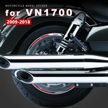 Стикер на колелото на мотоциклет, водоустойчив стикер на джанти, Аксесоари VN 1700 за Kawasaki VN1700 Vulcan 1700 Voyager Classic 2009-2018 Изображение