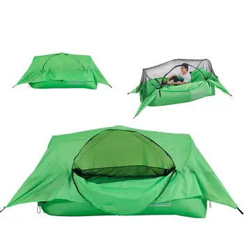 Надуваема палатка за къмпинг, преносим палатка-хамак, преносими палатки за нощуване на открито Изображение