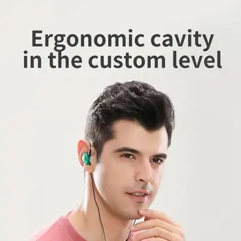 QKZ AK6 Жични слушалки HiFi Бас стерео слушалки Динамични спортни слушалки за бягане С шумопотискане 3,5 мм Plug Удобни за носене Изображение