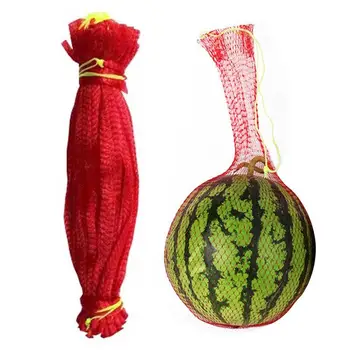 100 Бр. Висящи Окото чанти за отглеждане на дини, за Многократна употреба на Окото чанти за отглеждане на дини, пъпеши, градински краставици, мрежести торбички за съхранение на зеленчуци Изображение