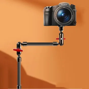 2023 Камера Magic Arm с Група Супер Клип за телефони, Видеокамери, Екшън-камера, чрез Затягане на Закрепване, Таблет, Уеб камера, Студийни Комплекти Изображение