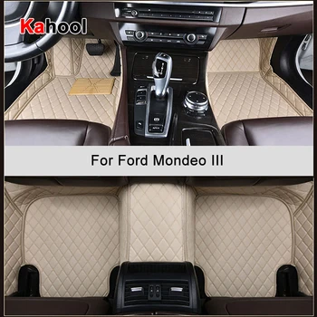 Автомобилни постелки KAHOOL по поръчка за Ford Mondeo III 3th Fusion 2000-2007 година на издаване, автоаксесоари, подложка за краката Изображение