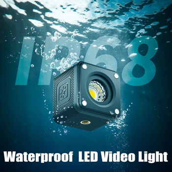 Ulanzi Сладко Lite IP68 Мини-видеосветка с цветен плат, мобилен лещи, подводни фенери за гмуркане за камери Gopro Изображение