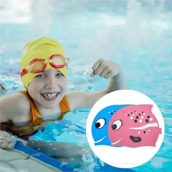 2 бр. Детски шапки за плуване, професионална шапка за плуване, шапки за плувци Изображение