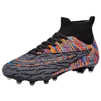 Нови висококачествени футболни обувки FG/TF карта от триизмерна тъкан fly, Билкови Мини футболни Обувки за тренировки на открито, Детски спортни обувки Изображение