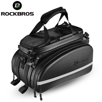 Официална чанта ROCKBROS, Голяма Велосипедна Кошница за задната седалка, Багажная чанта, чанта за носене на Рамо, Двустранни Аксесоари за велосипеди Изображение