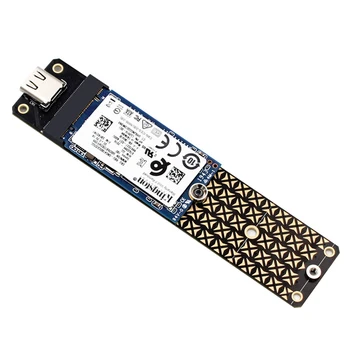 Твърд диск M. 2NGFF SSD към USB адаптер, съвместим с един карам M. 2 SATA (NGFF) на базата M/B + Mkey за твърдотелно устройство 2230/2242/2260/2280 Изображение