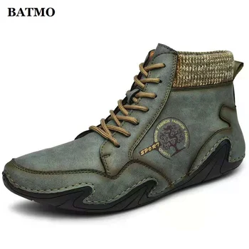 BATMO/2023, ново записване, зимна топла ежедневни обувки от естествена кожа, мъжки мартинсы, зимни обувки, 013 Изображение