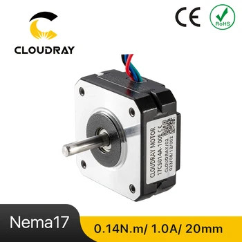 Cloudray Nema 17-20 мм 2-Фазно Стъпков двигател с отворен Контур 0.4 N. m 1.0 A Кратък Двигател за Екструдер с ЦПУ направи си САМ 3D принтер мотор Изображение