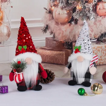 Украса на Коледната елха Безлични Играчка Рудолф Кукла Окачване за Новогодишната партита, Коледни Подаръци, Декорация на Интериор на Ресторанта Аксесоари за дома Изображение
